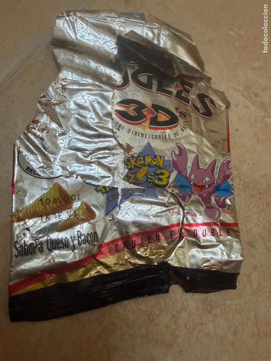 Coleccionismo: Envoltorio bolsa bugles 3D pokemon