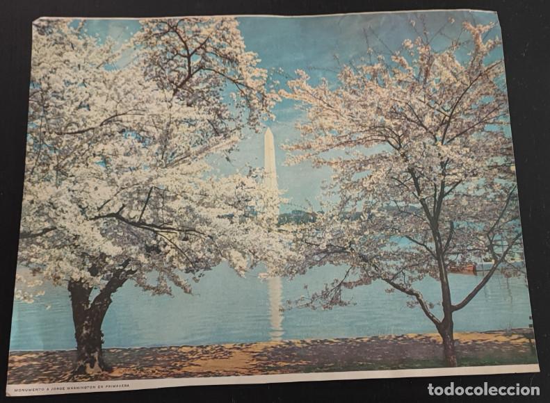 Coleccionismo: ANTIGUA HOJA O LAMINA, MONUMENTO A JORGE WASHINGTON EN PRIMAVERA