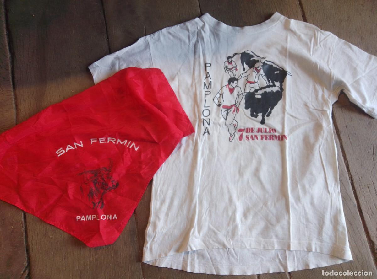 Coleccionismo: Conjunto San Ferm&iacute;n camiseta y pa&ntilde;uelo. Pamplona. Vintage. A&ntilde;os 90