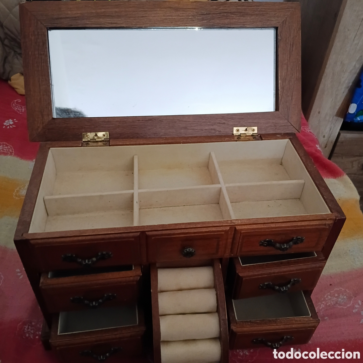 Coleccionismo: JOYERO MADERA VINTAGE - Foto 2