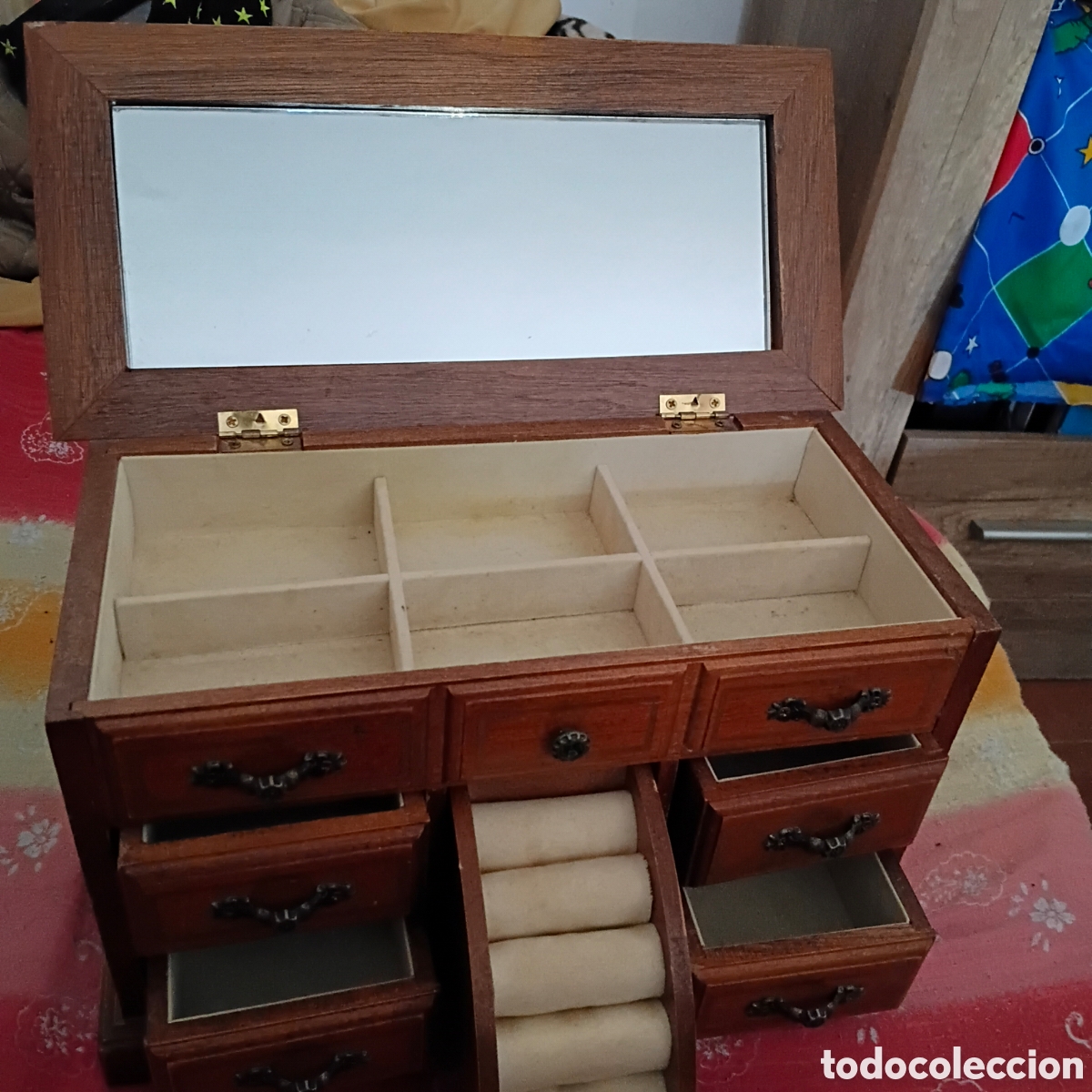 Coleccionismo: JOYERO MADERA VINTAGE - Foto 1