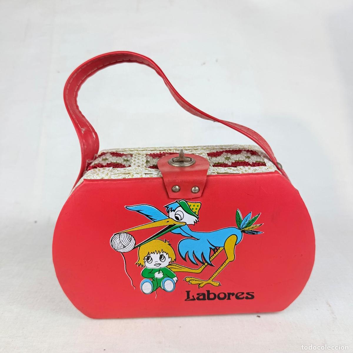 Coleccionismo: Precioso bolso de labores, d&eacute;cada de los 60
