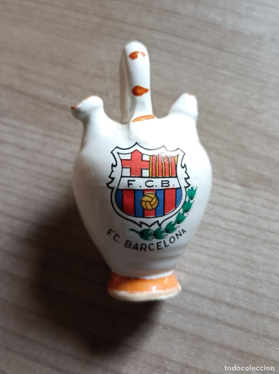 Coleccionismo: Peque&ntilde;o cantaro de ceramica Futbol Club Barcelona