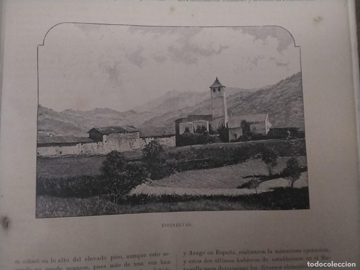 Coleccionismo: VISTA ESPINELVAS ESPINELVES GUILLERIES HOJA A&Ntilde;O 1891