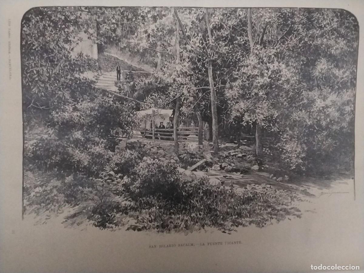 Coleccionismo: LA FUENTE PICANTE SAN HILARIO DE SACALM LA FONT PICANT SANT HILARI SACALM HOJA A&Ntilde;O 1891