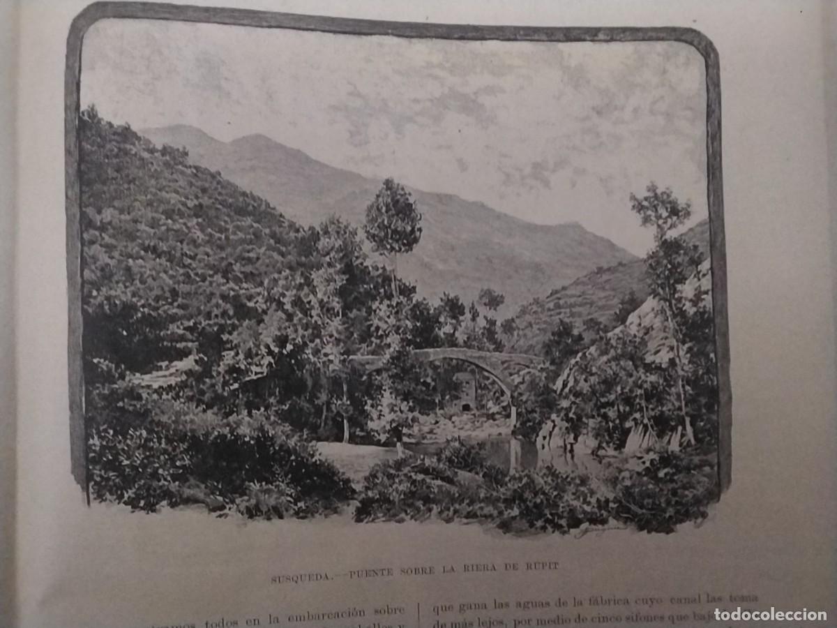 Coleccionismo: PASO DEL TER POR LA CELLERA BARCA PARA EL PASO DEL TER EL PASTERAL DE LA CELLERA 2 HOJAS A&Ntilde;O 1891