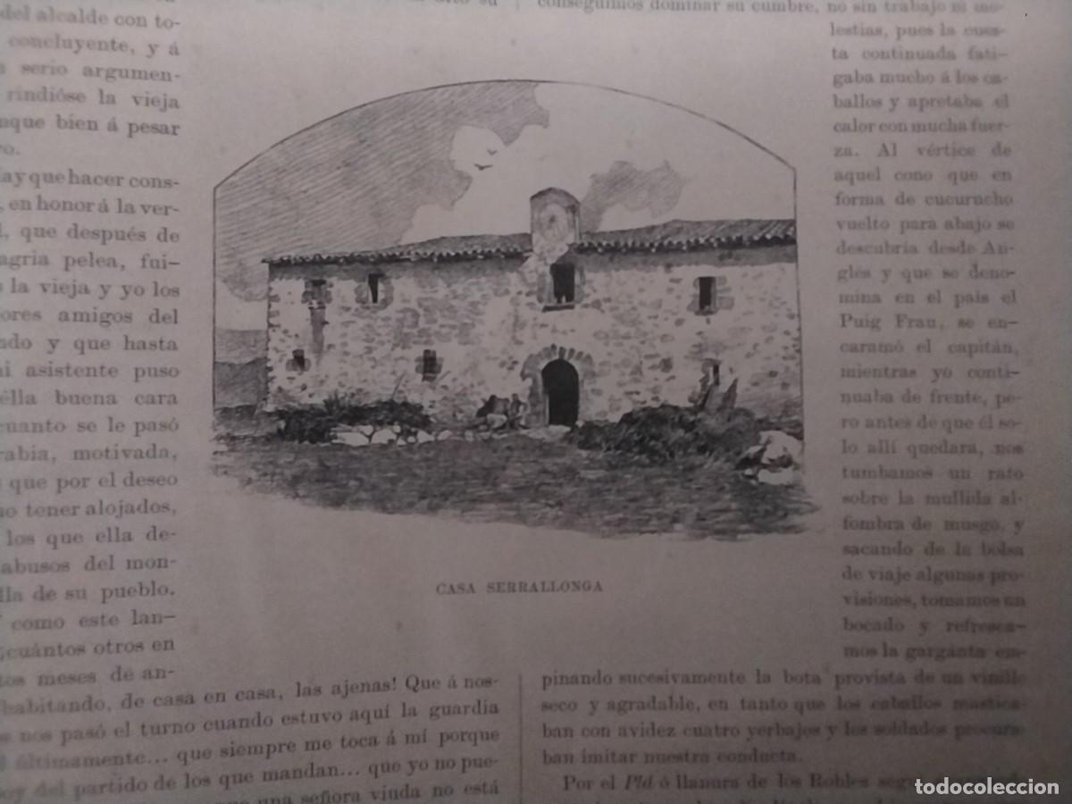 Coleccionismo: PASO DEL TER POR LA CELLERA BARCA PARA EL PASO DEL TER EL PASTERAL DE LA CELLERA 2 HOJAS A&Ntilde;O 1891
