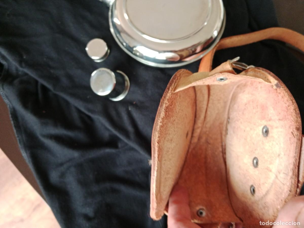 Coleccionismo: Cantimplora de cuero vintage Camel - Foto 5