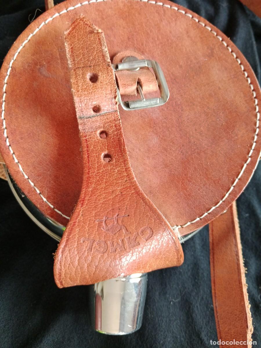 Coleccionismo: Cantimplora de cuero vintage Camel - Foto 6