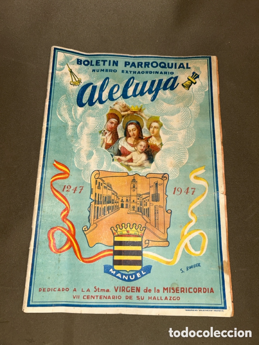 Coleccionismo: Boletin parroquial - Aleluya - n&uacute;mero extraordinario - Manuel - 1947