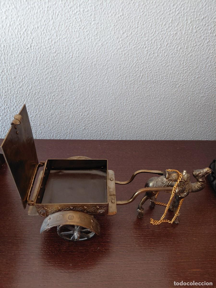 Coleccionismo: Pitillera decorativa de camello con carruaje - Foto 5