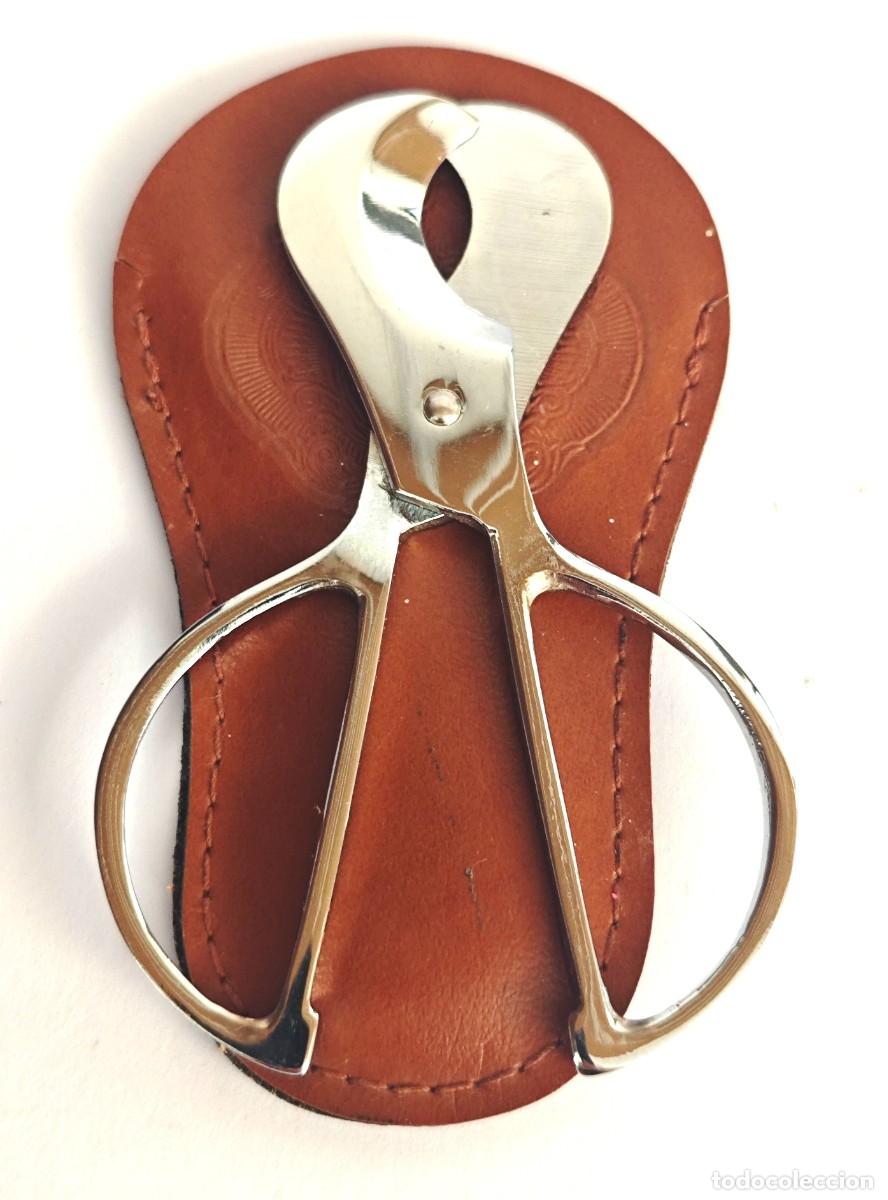 Coleccionismo: Cortapuros Sancho Panza Vintage con Funda de Cuero Original