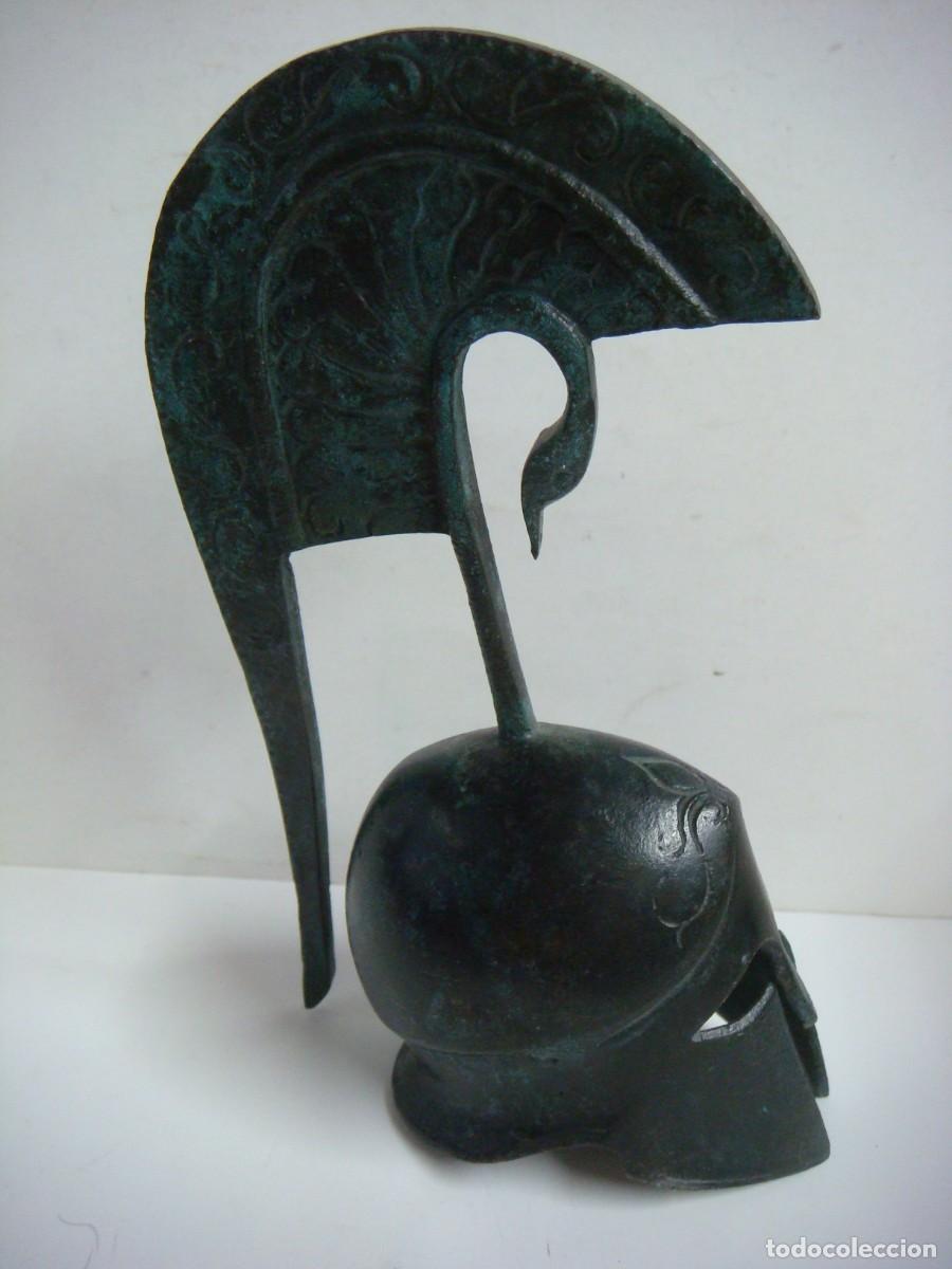 Coleccionismo: CASCO GRIEGO CORINTO BRONCE ARTESANAL-(&) - Foto 1