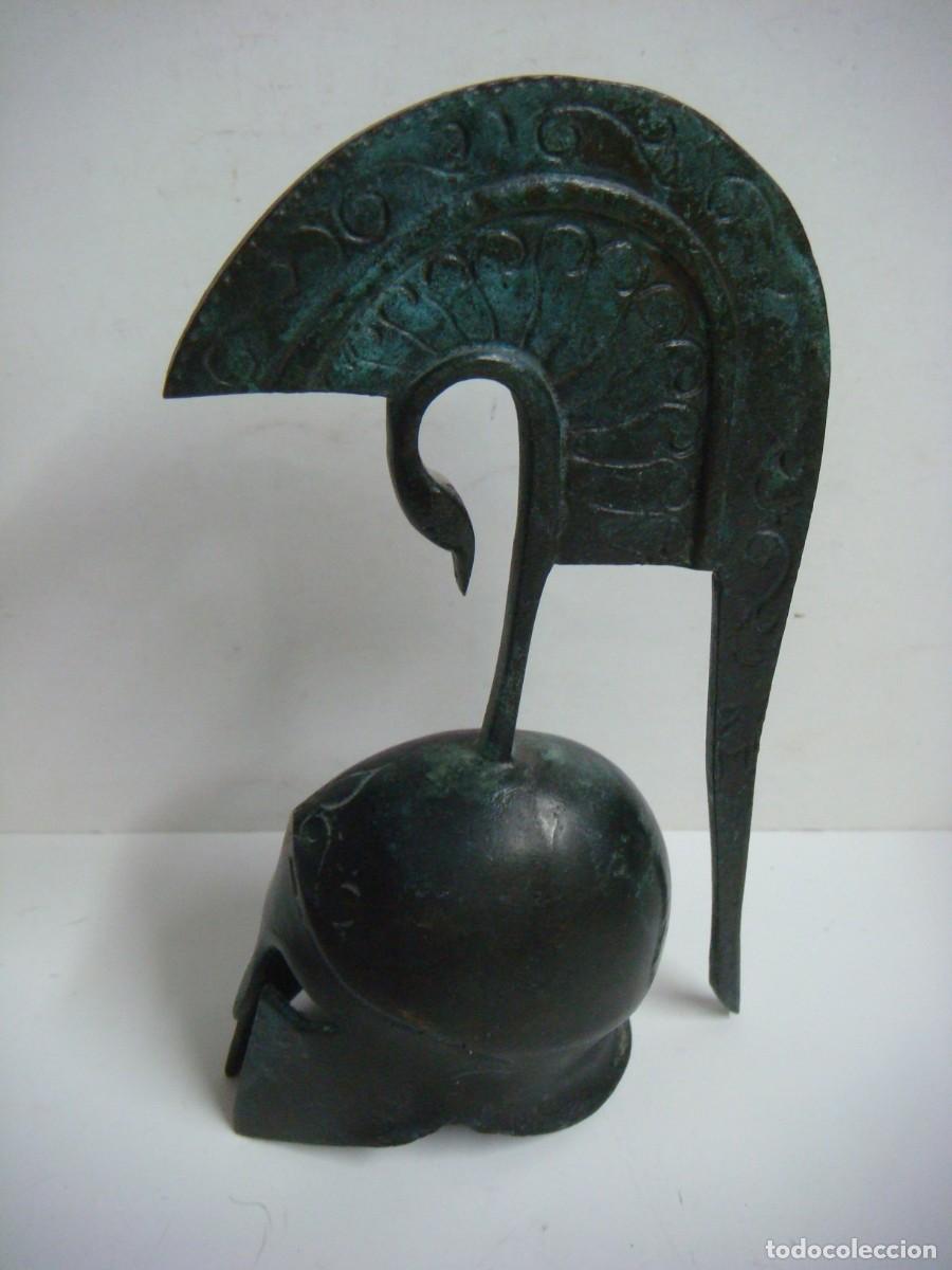 Coleccionismo: CASCO GRIEGO CORINTO BRONCE ARTESANAL-(&) - Foto 3
