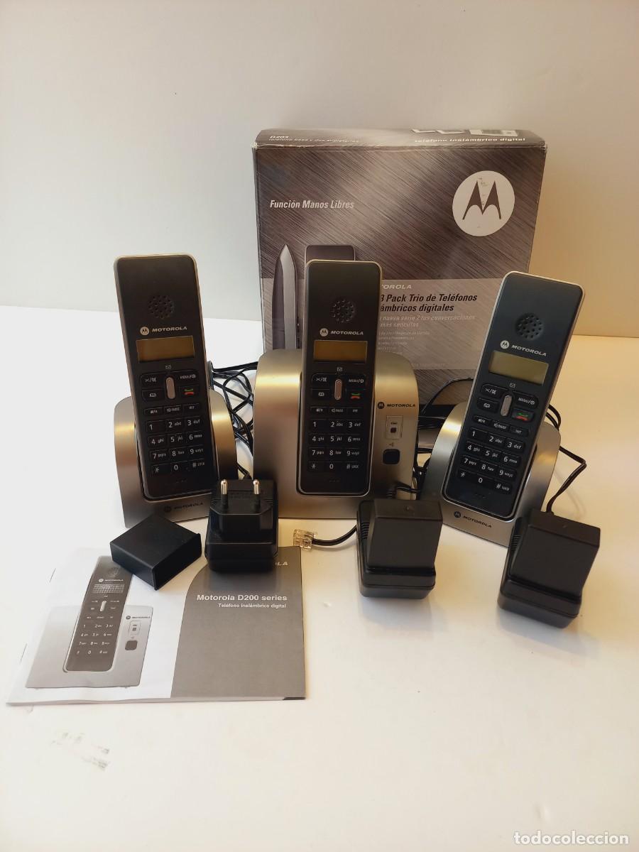 Coleccionismo: MAGN&Iacute;FICO PACK TR&Iacute;O DE TEL&Eacute;FONOS MOTOROLA INAL&Aacute;MBRICOS DIGITALES NUEVOS EN SU CAJA ORIGINAL