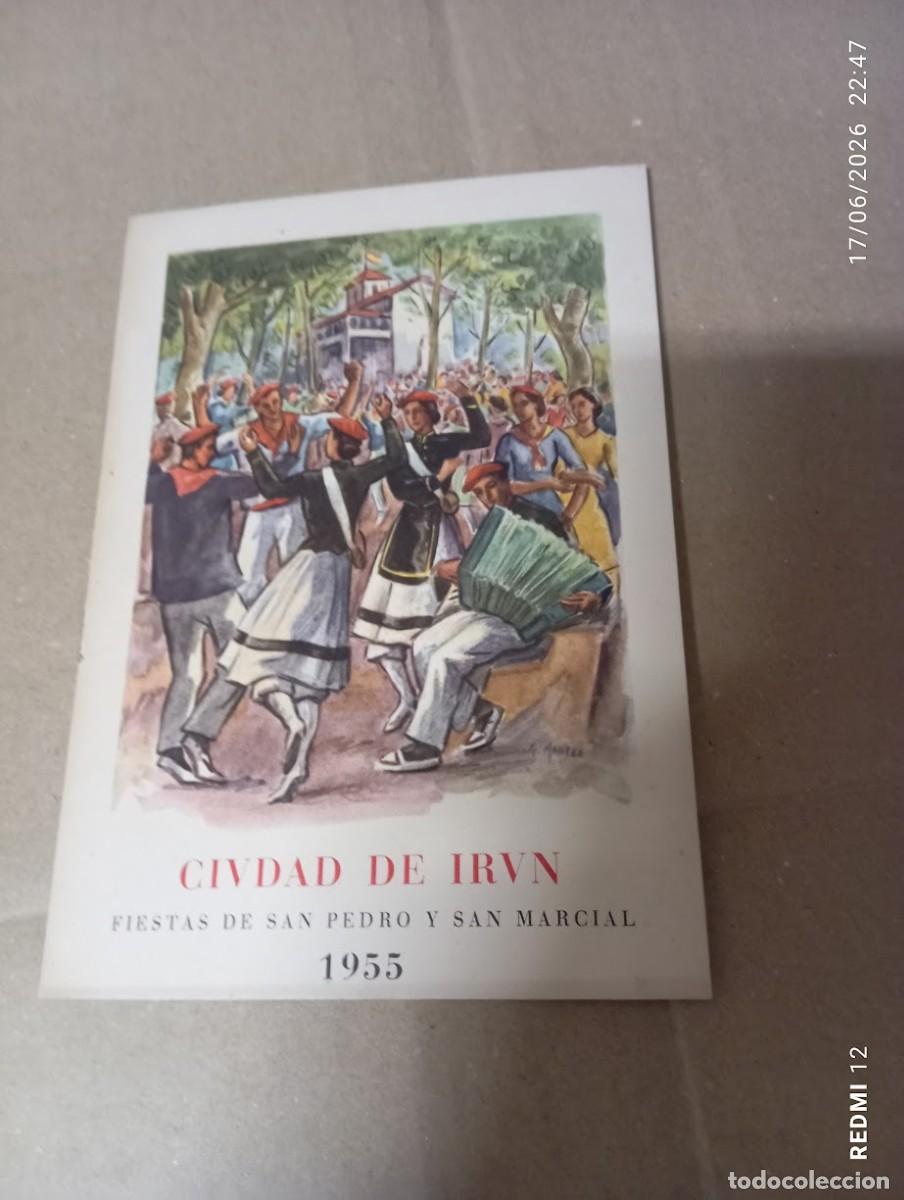 Collecting paper: PROGRAMA DE FIESTAS CIUDAD DE IRUN 1955 FIESTAS DE SAN PEDRO Y SAN MARCIAL