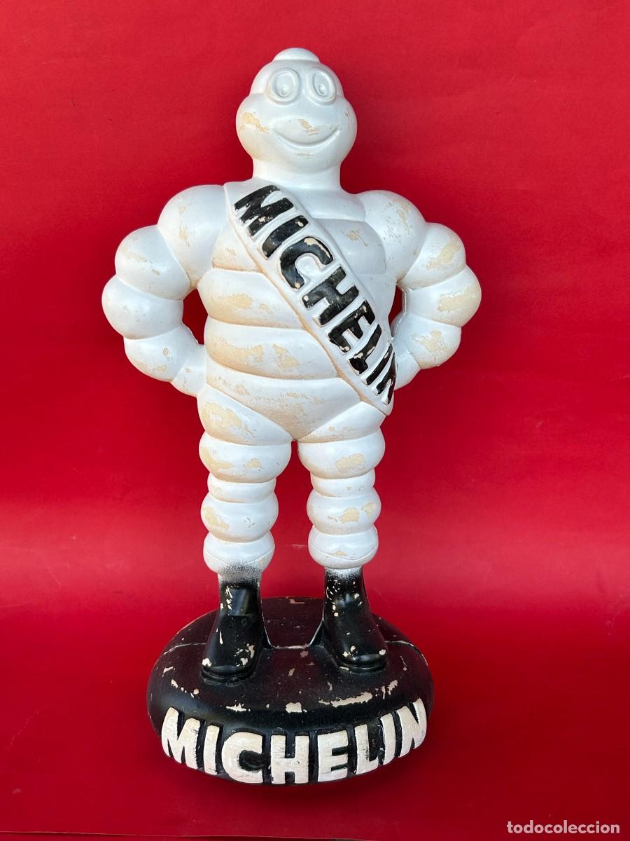 Coleccionismo: Figura Bibendum Michelin de estuco - Foto 1