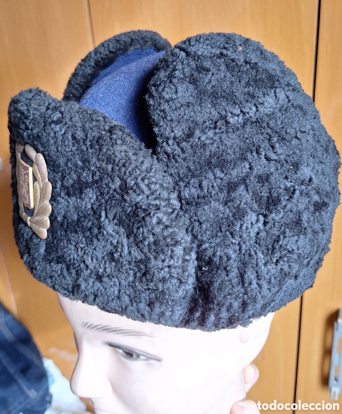 Coleccionismo: GORRO DE PIEL DE LA POLICIA DE FINLANDIA INVIERNO