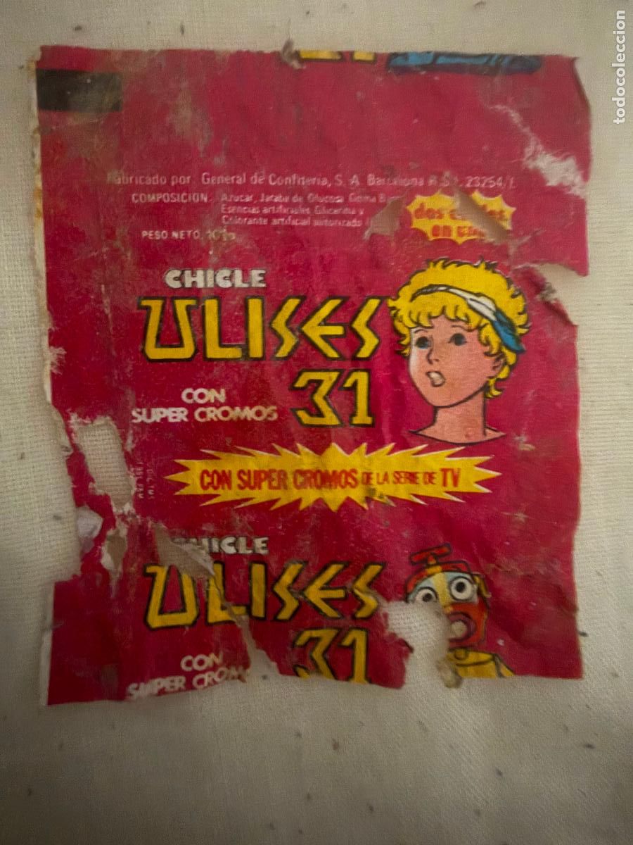Coleccionismo: Envoltorio chicle Ulises 31