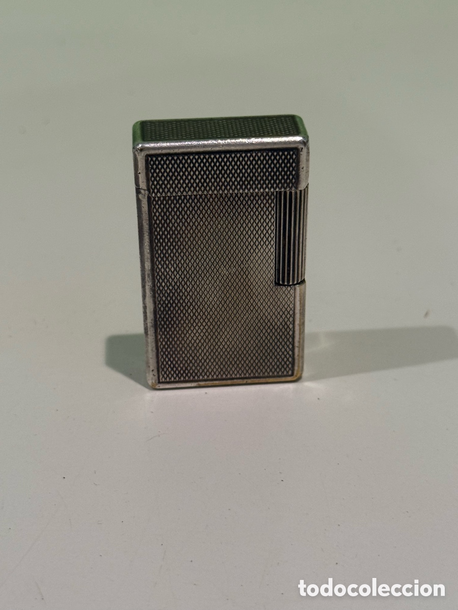 Coleccionismo: Mechero S.T. Dupont Paris Plata Guilloch&eacute; Made in France Vintage