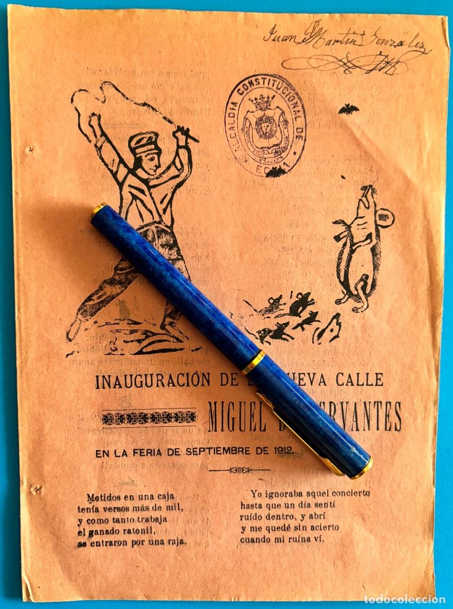 Collezionismo: ECIJA- SEVILLA- INAUGURACION CALLE MIGUEL DE CERVANTES- JUAN MARTIN GONZALEZ- 1912