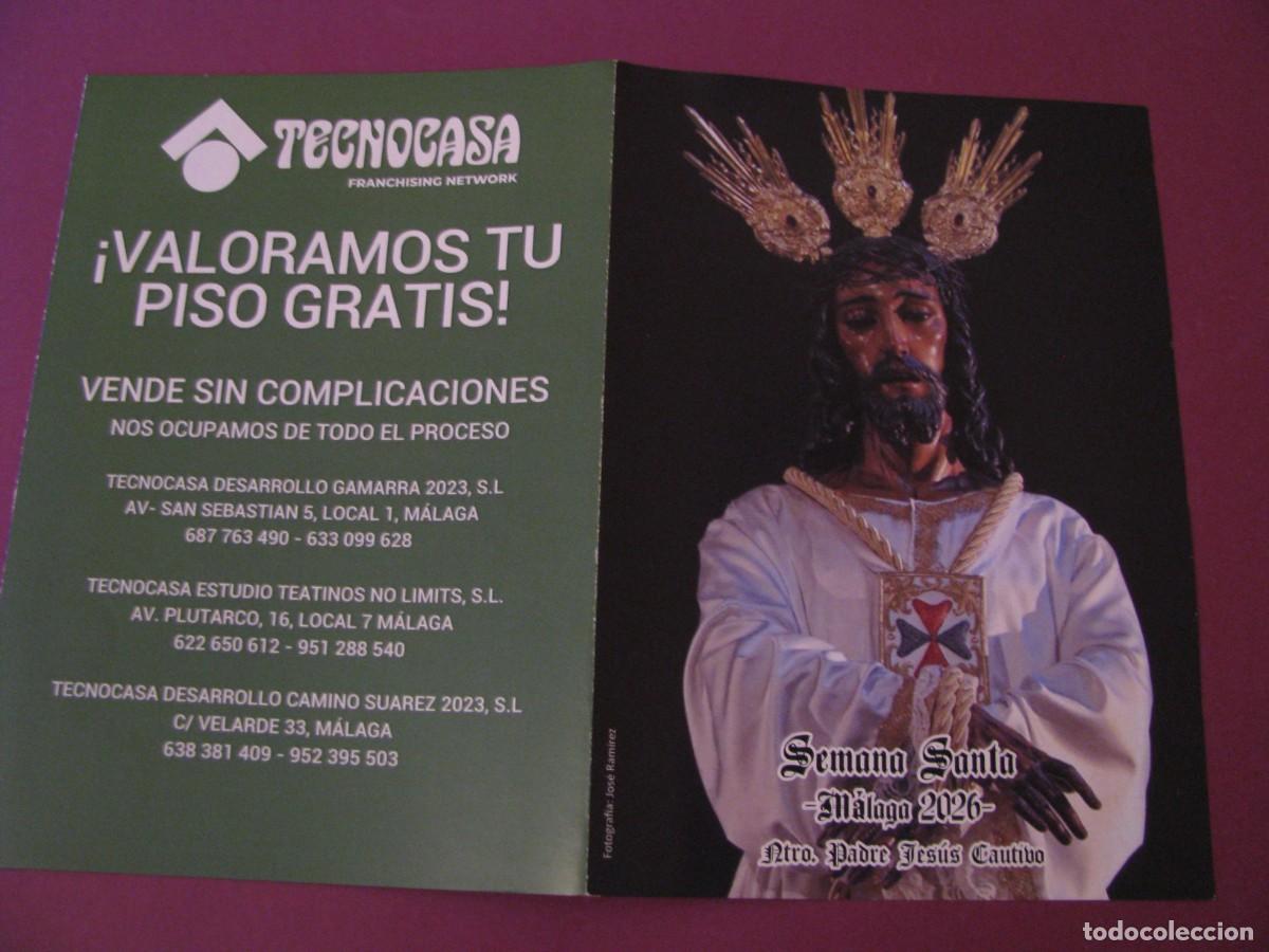 Coleccionismo: HORARIOS E ITINERARIOS DE LA SEMANA SANTA M&Aacute;LAGA 2026