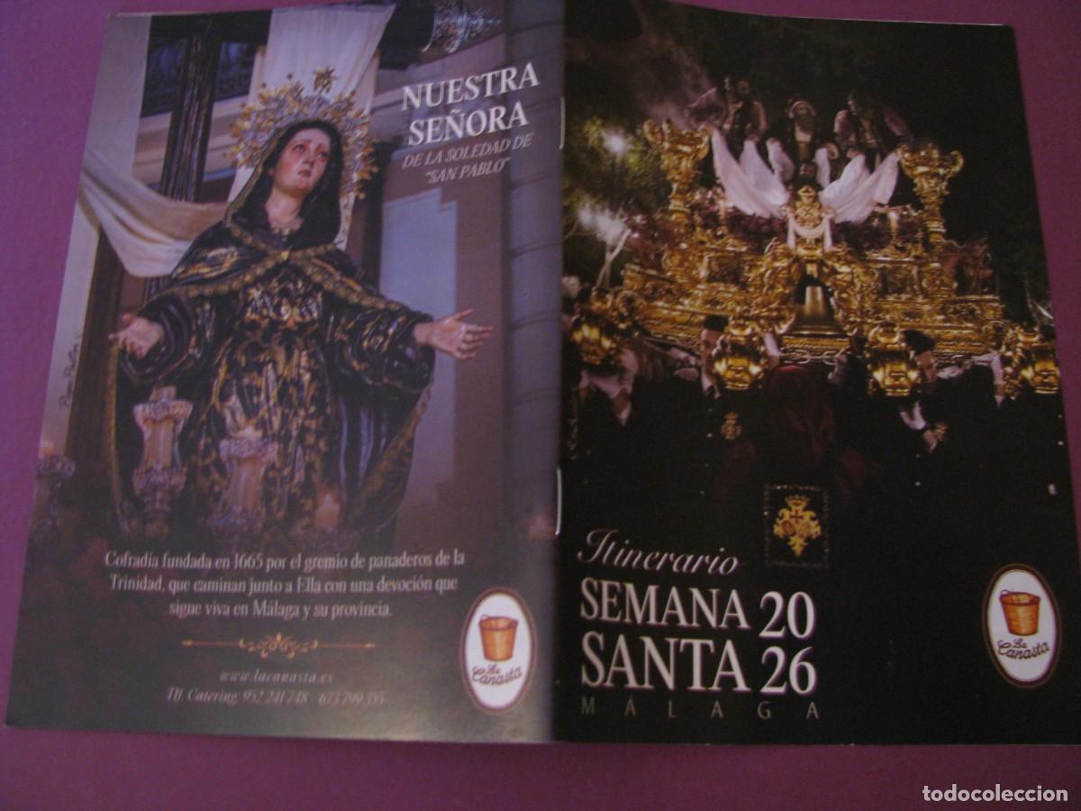 Coleccionismo: HORARIOS E ITINERARIOS DE LA SEMANA SANTA M&Aacute;LAGA 2026