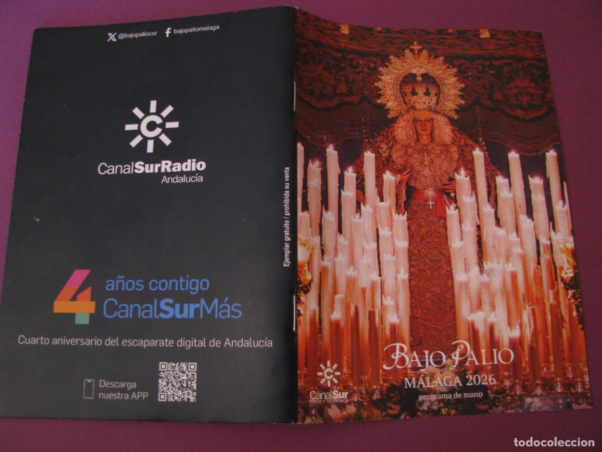 Coleccionismo: HORARIOS E ITINERARIOS DE LA SEMANA SANTA M&Aacute;LAGA 2026