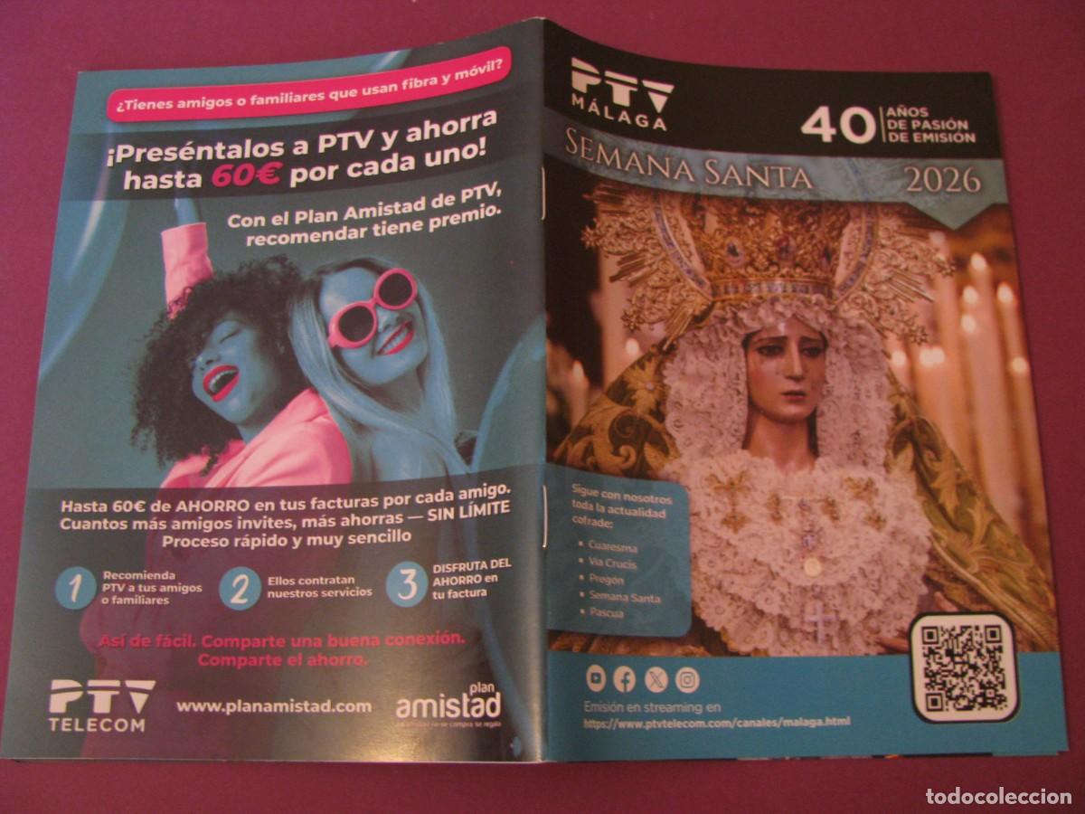 Coleccionismo: HORARIOS E ITINERARIOS DE LA SEMANA SANTA M&Aacute;LAGA 2026