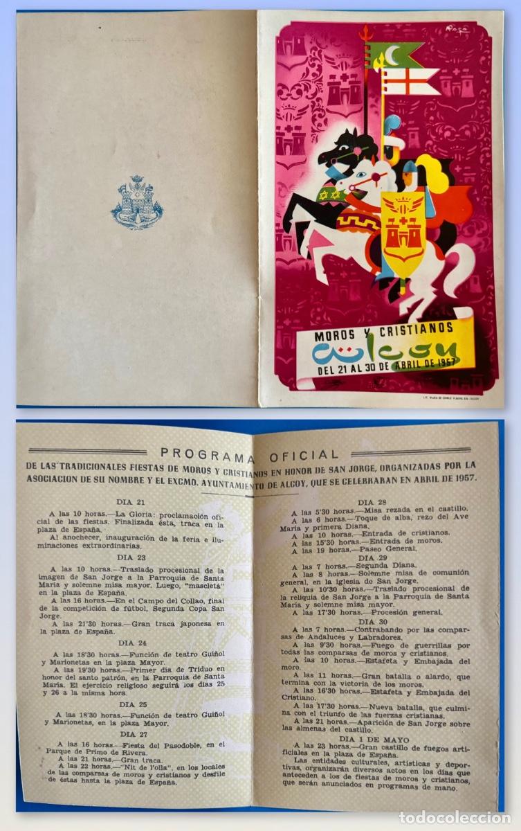 Collecting paper: ALCOY- ALICANTE- PROGRAMA FIESTAS MOROS Y CRISTIANOS- 1957