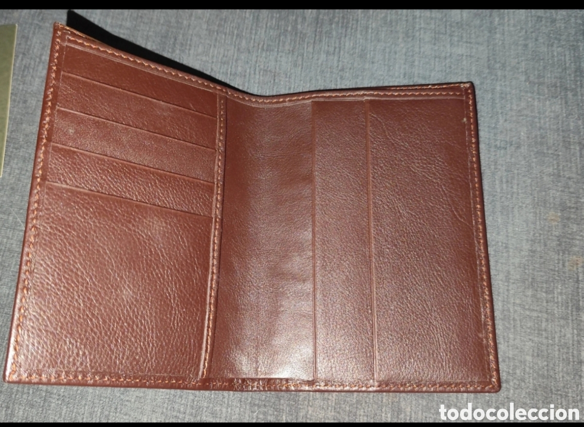 Coleccionismo: Billetera de piel Novartis - Foto 3