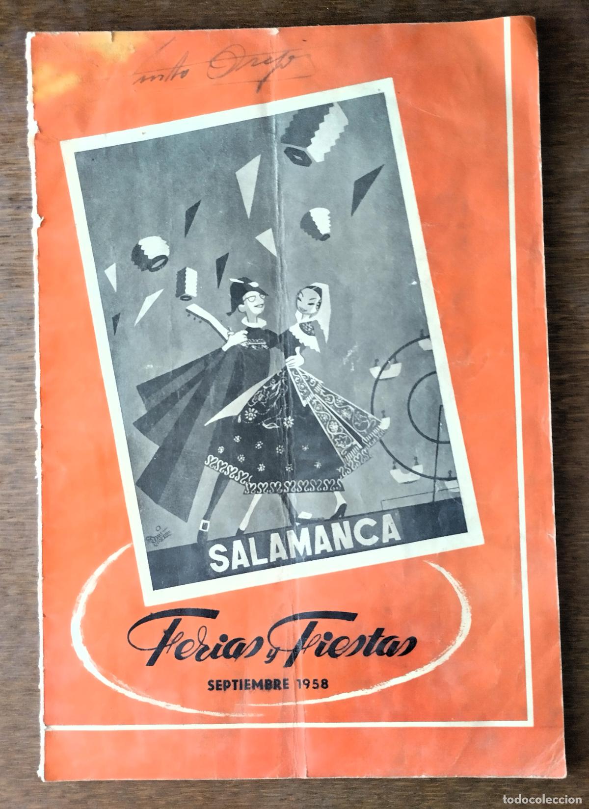 Coleccionismo: Ferias y fiestas de Salamanca, 1958, programa
