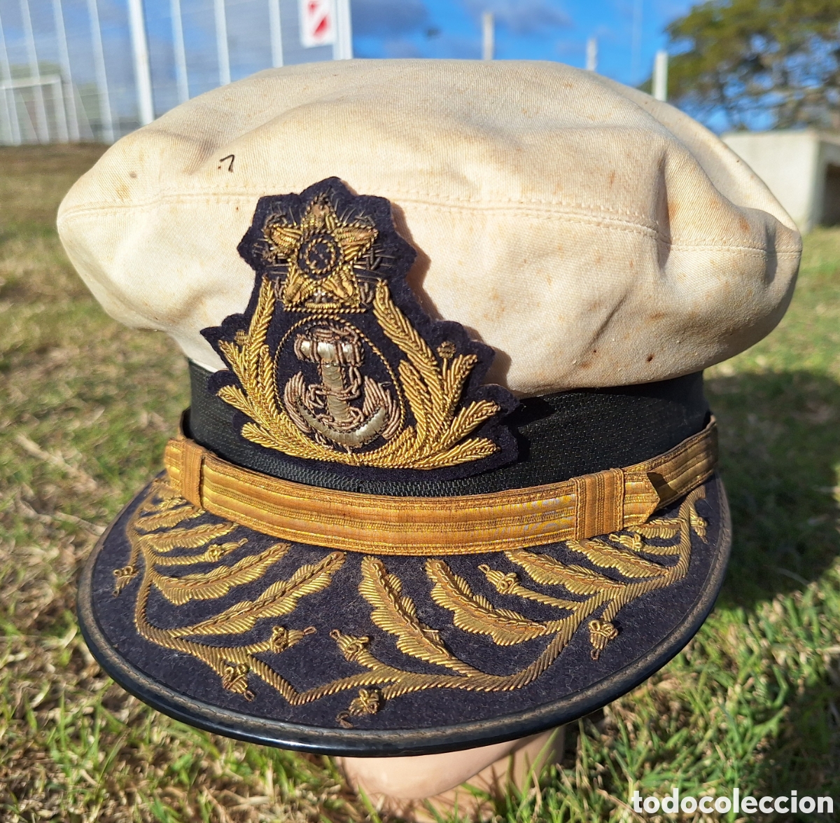 Coleccionismo: WW II BRAZIL NAVY ADMIRAL HAT CAP GORRA ALMIRANTE BRASIL 2a GUERRA MUNDIAL