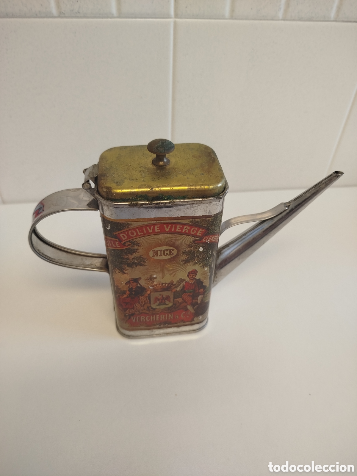 Coleccionismo: Aceitera Vercherin & Cie - Foto 4