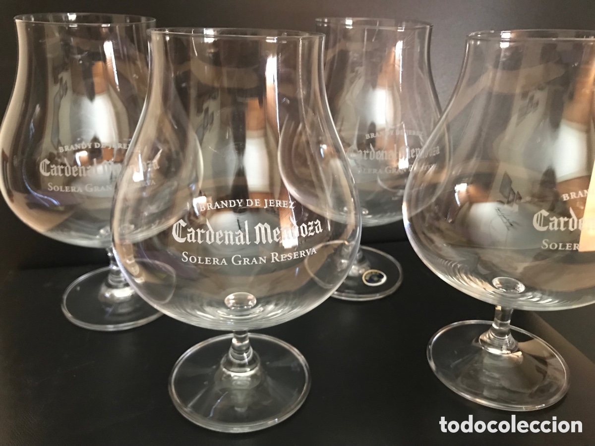 Coleccionismo: 4 Copas brandy Cardenal Mendoza