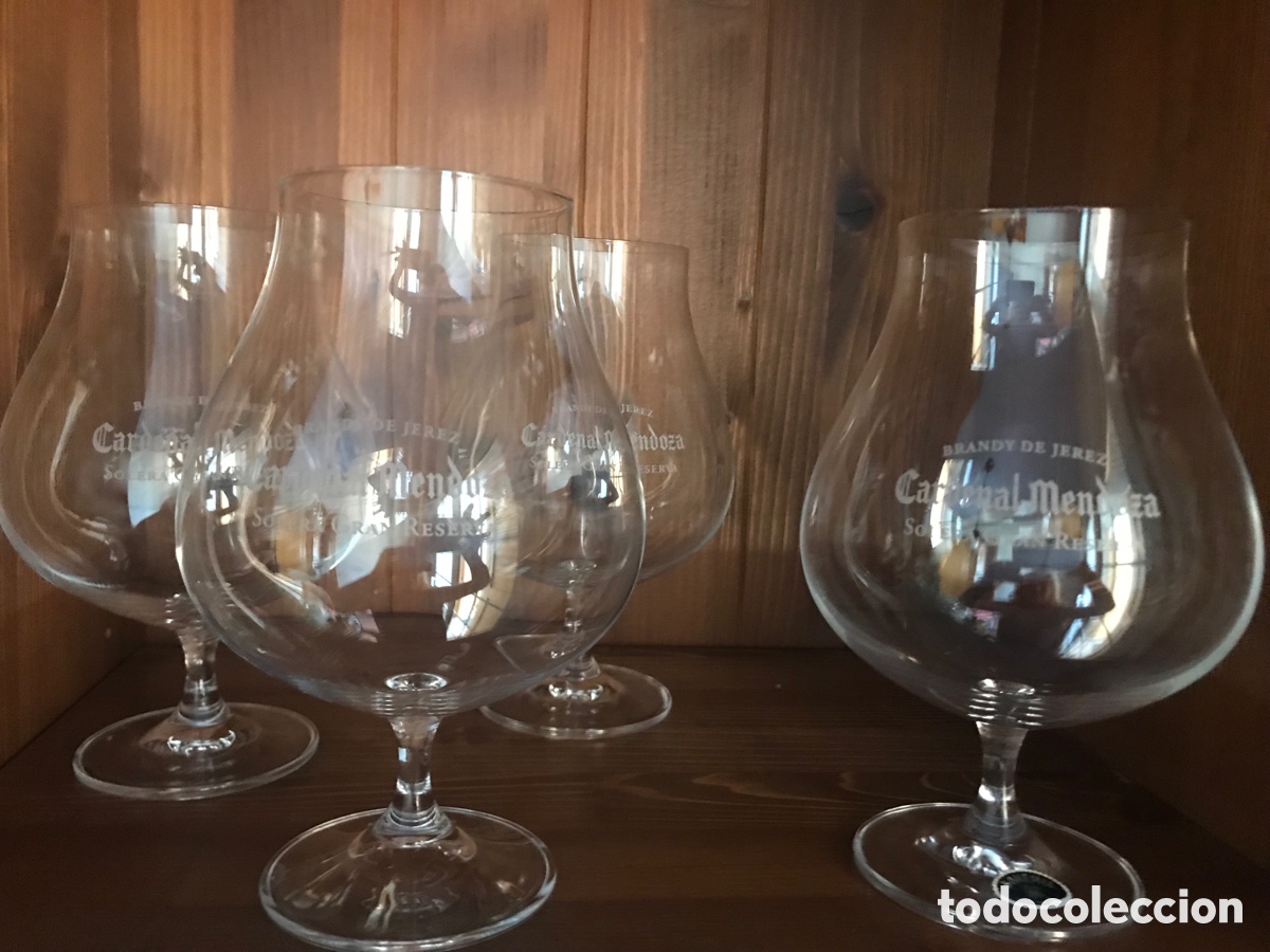 Coleccionismo: 4 Copas brandy Cardenal Mendoza