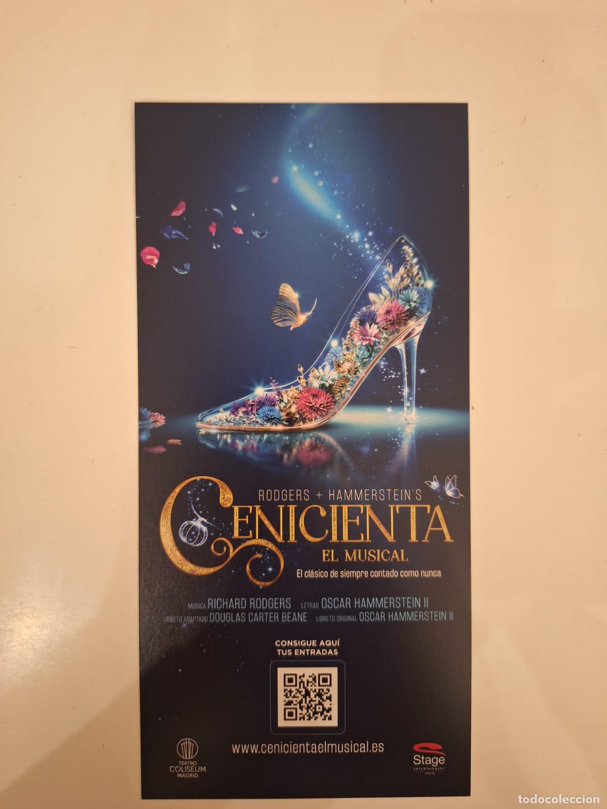 Collectionnisme: Hoja volandera &laquo;Rodgers + Hammerstein's Cenicienta&raquo; El Musical Teatro Coliseum Madrid