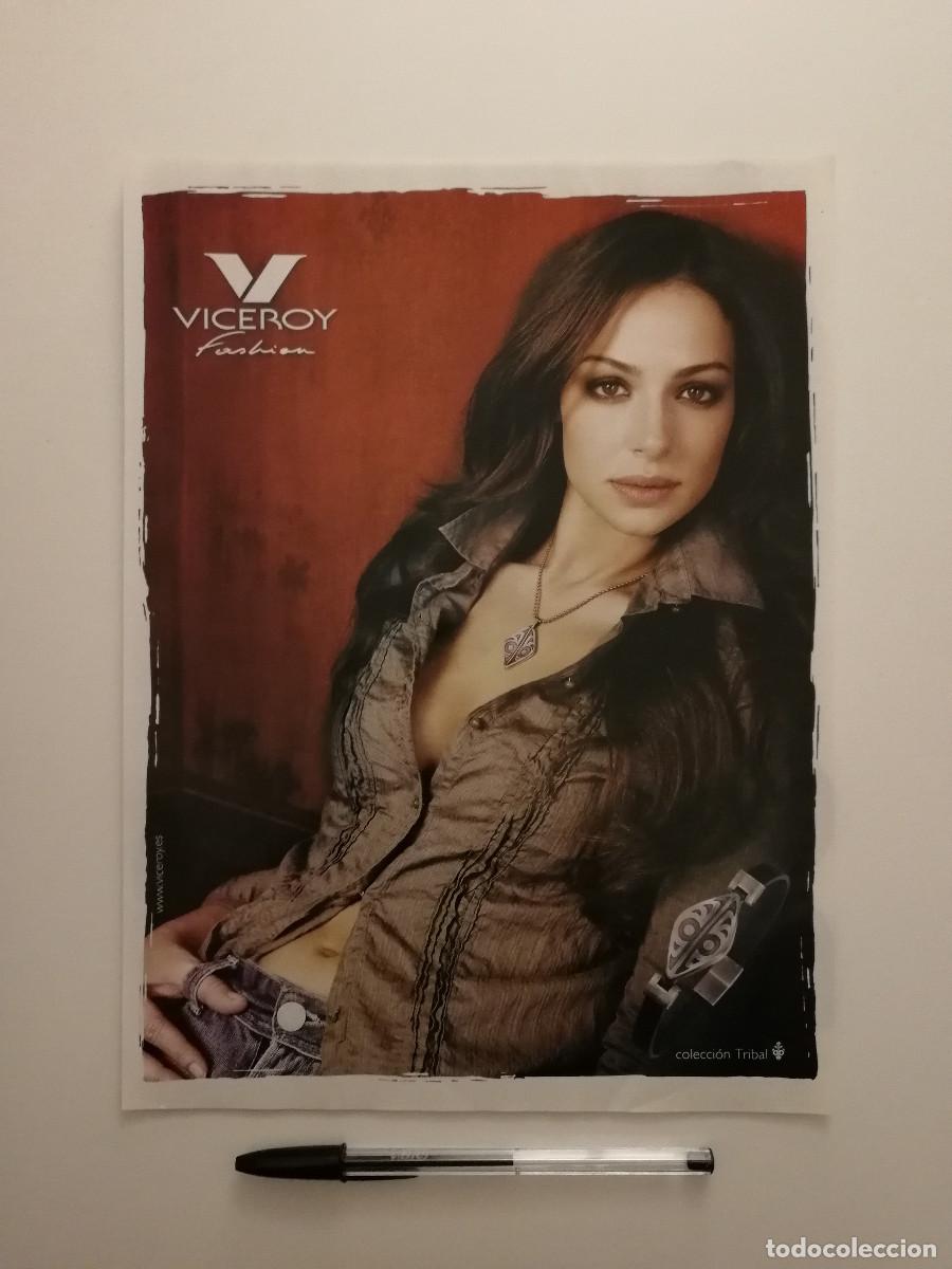 Coleccionismo: ANTIGUO ANUNCIO ACARTONADO -A4- EVA GONZALEZ - VICEROY FASHION - PUBLICIDAD LAMINA