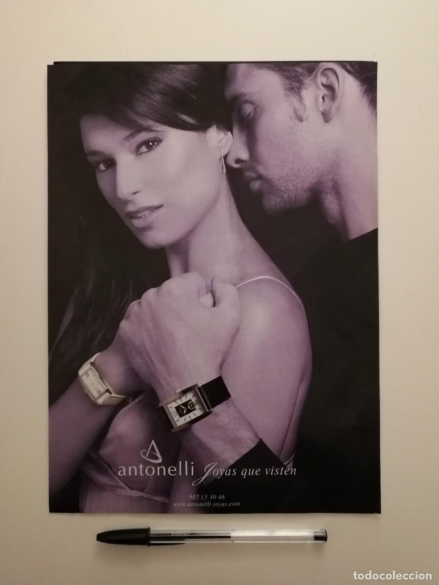 Coleccionismo: ANTIGUO ANUNCIO ACARTONADO -A4- ANTONELLI JOYAS - PUBLICIDAD LAMINA