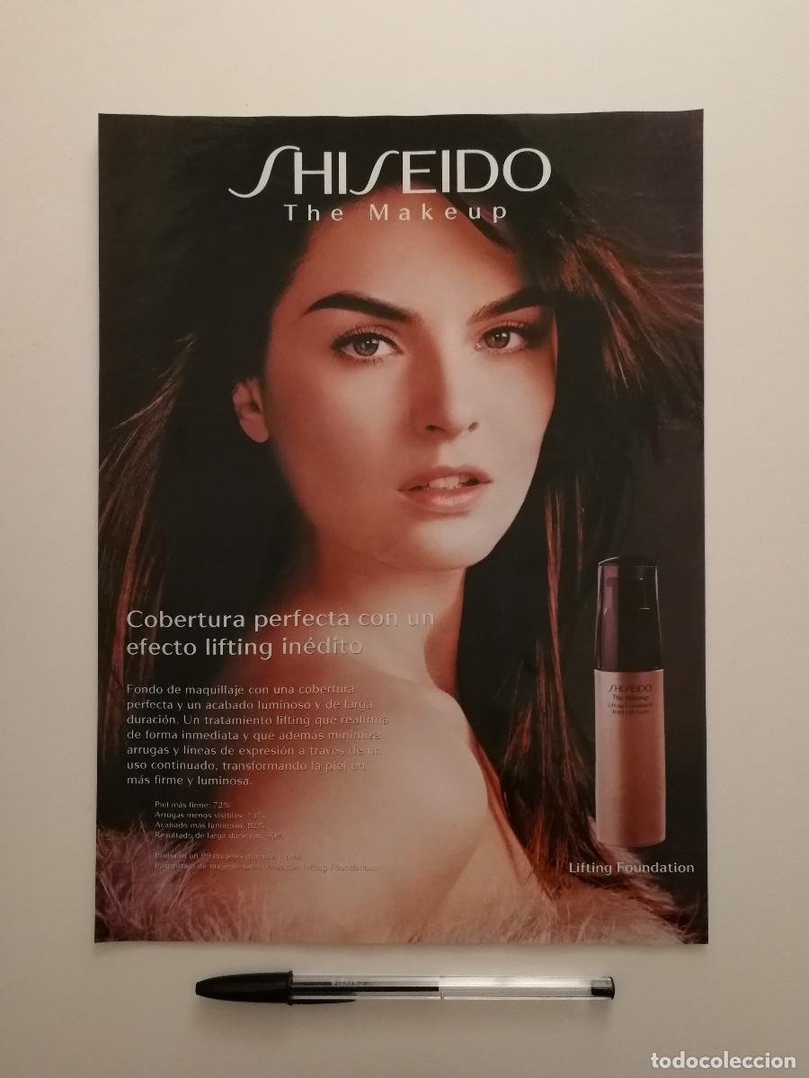 Coleccionismo: ANTIGUO ANUNCIO ACARTONADO -A4- SHISEIDO THE MAKEUP - MAQUILLAJE - PUBLICIDAD LAMINA