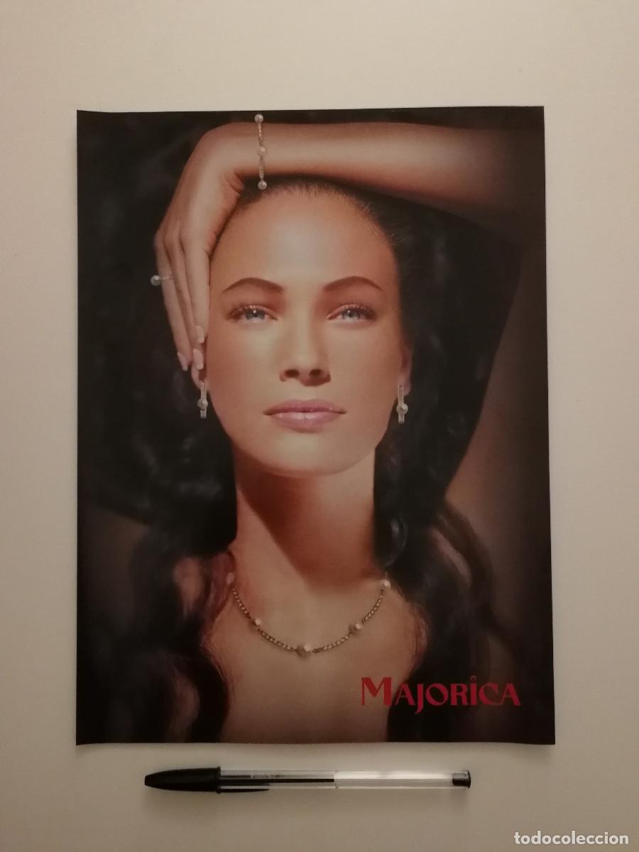 Coleccionismo: ANTIGUO ANUNCIO ACARTONADO -A4- MAJORICA JOYAS - PUBLICIDAD LAMINA