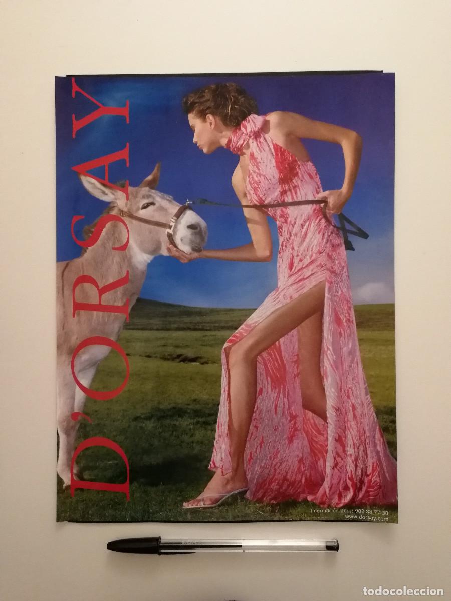 Coleccionismo: ANTIGUO ANUNCIO ACARTONADO -A4- DORSAY MODA - PUBLICIDAD LAMINA