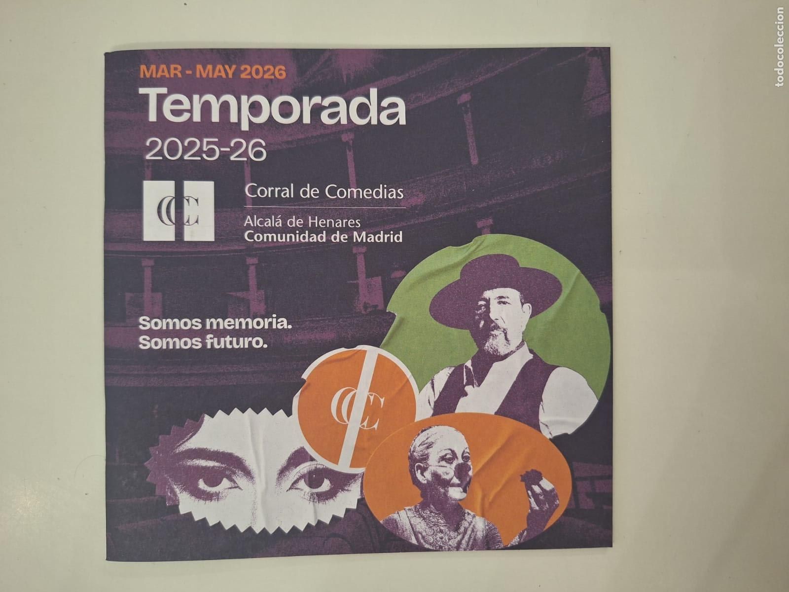 Coleccionismo: Folleto Programaci&oacute;n Corral de Comedias Alcal&aacute; de Henares Marzo-Mayo 2026 Teatro Cultura