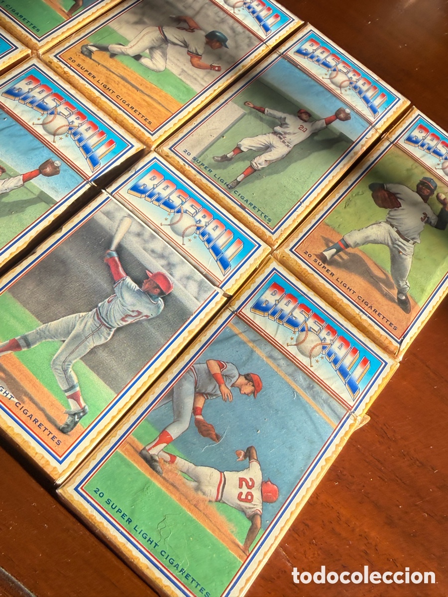Coleccionismo: Lote de Cajetillas de Cigarrillos Vintage &rdquo;Baseball Super Light&rdquo;