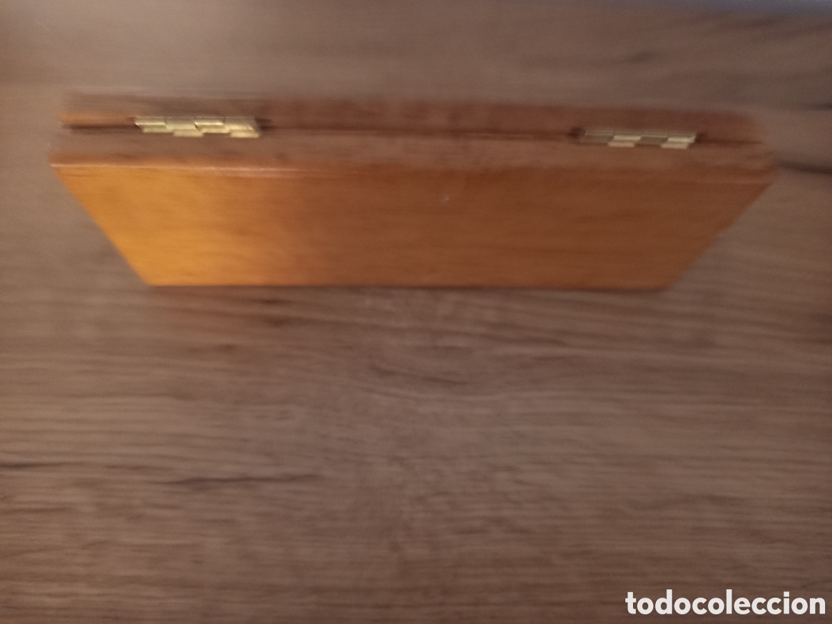 Coleccionismo: ❇️ TERM&Oacute;METRO PARA VINO EN CAJA DE MADERA ❇️ - Foto 6