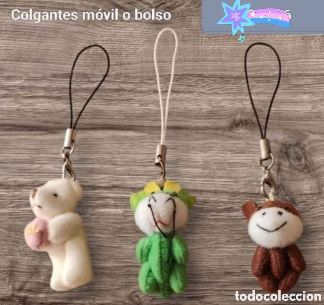 Coleccionismo: :::: AA62 - LOTE DE TRES COLGANTES MOVIL O BOLSO