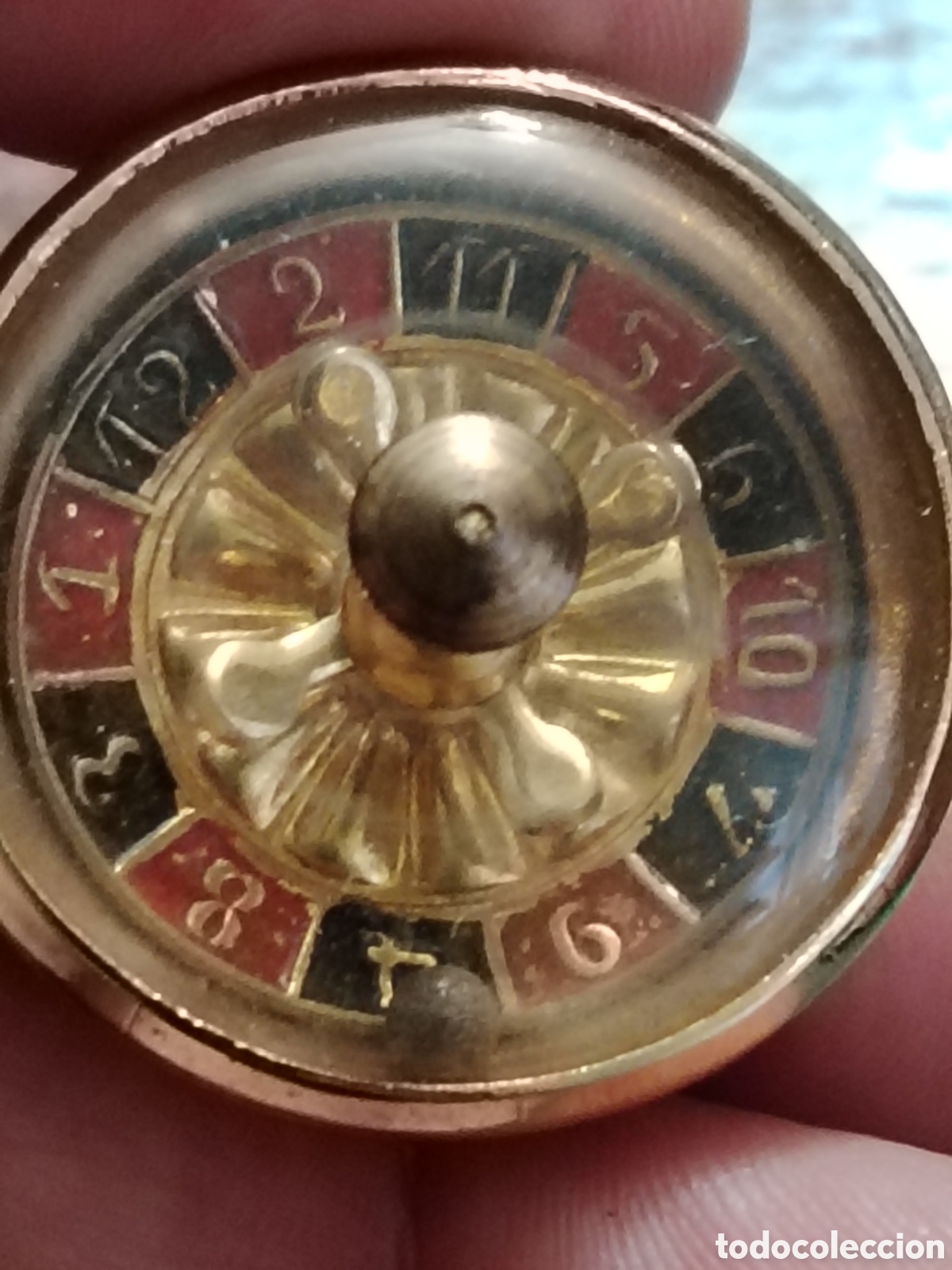 Coleccionismo: Peque&ntilde;a ruleta en miniatura de casino