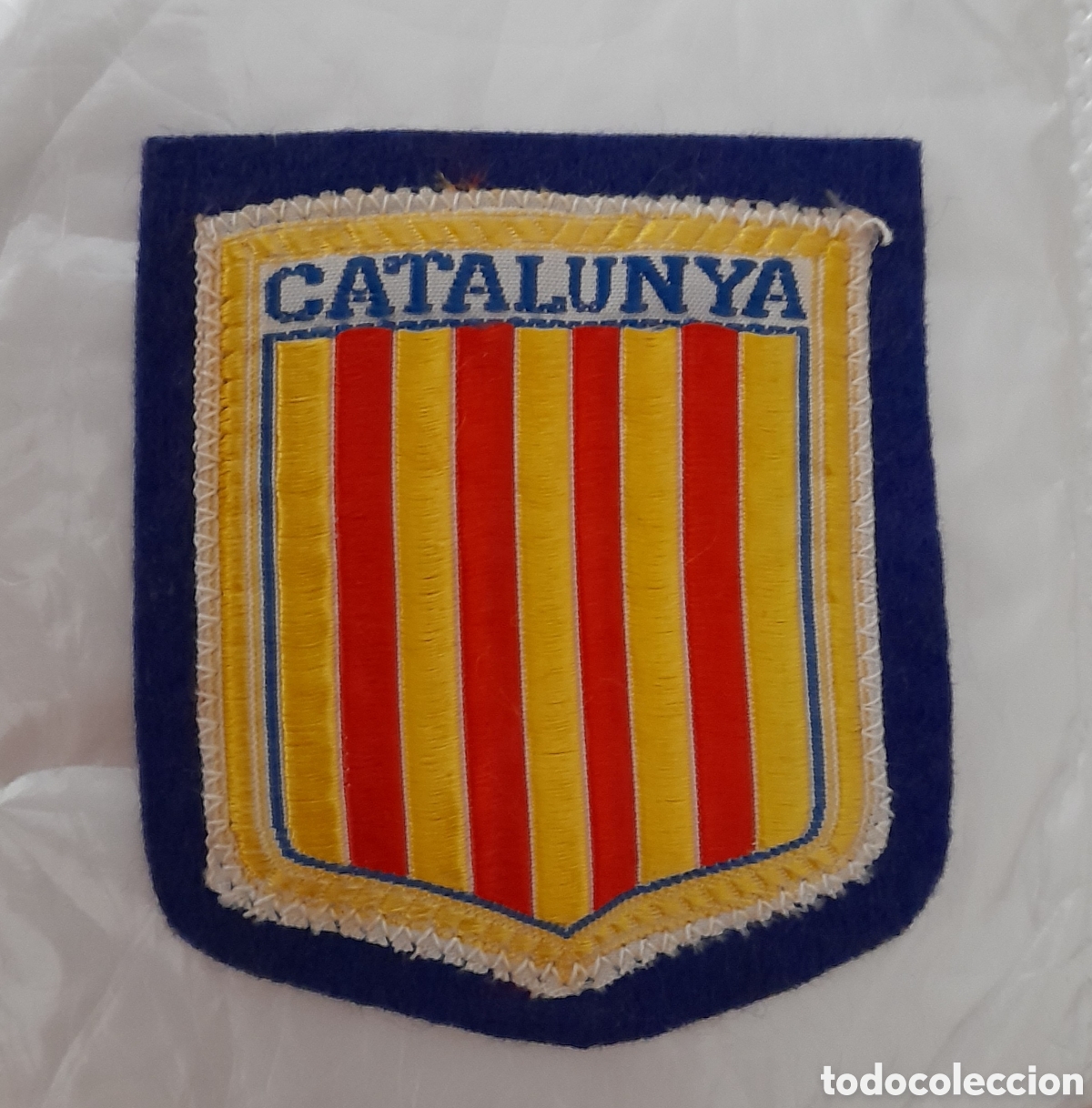 Coleccionismo: Escudo parche bordado tela fieltro souvenir tur&iacute;stico Catalu&ntilde;a Catalunya