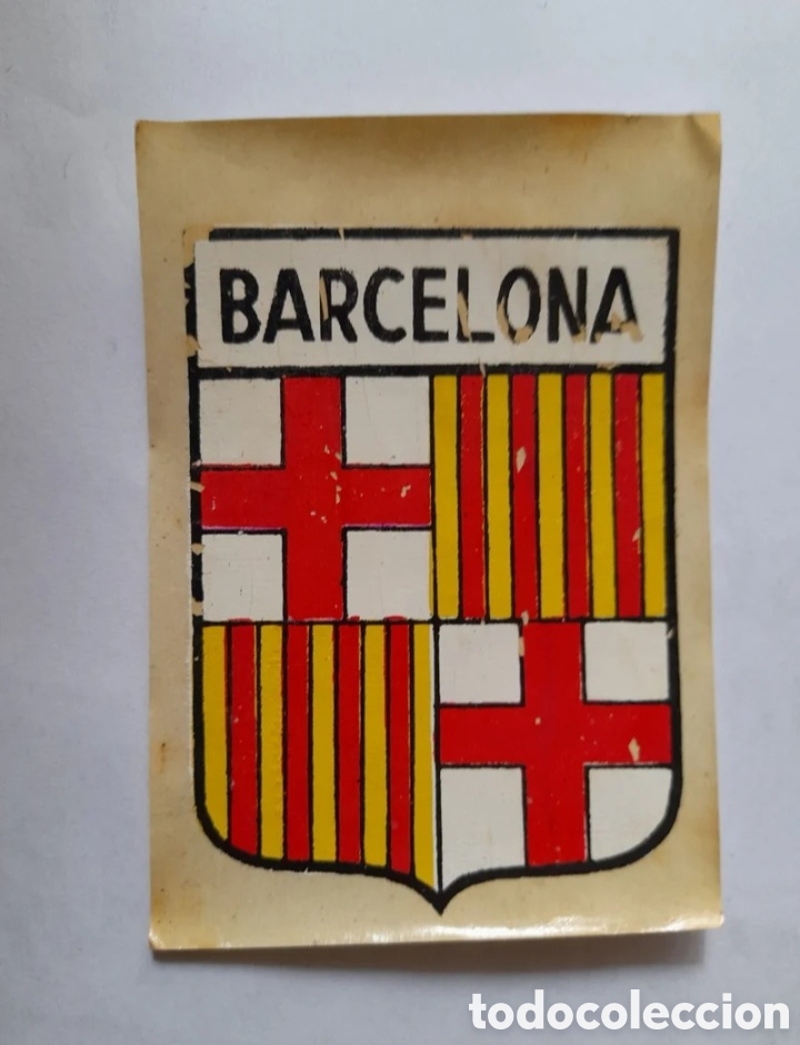 Coleccionismo: 4 Escudos tur&iacute;stico Barcelona Catalu&ntilde;a