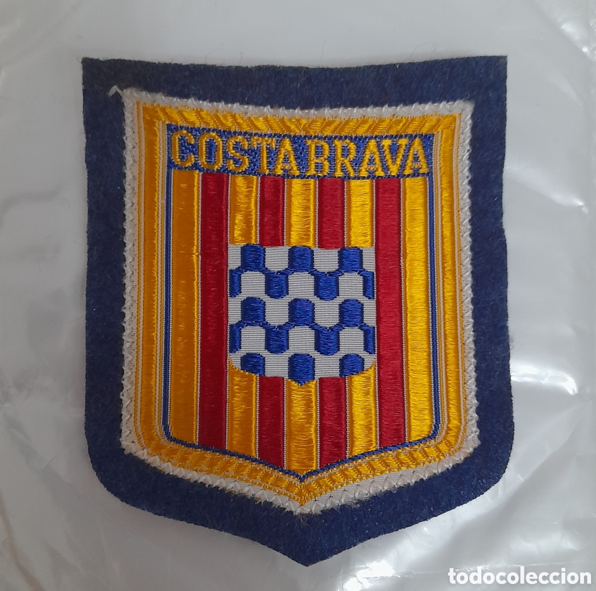 Coleccionismo: Escudo parche bordado tela fieltro souvenir tur&iacute;stico Costa Brava Gerona